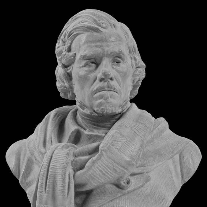 Bust of Eugène Delacroix - Reproduction d’une sculpture du Musée Delacroix, Paris