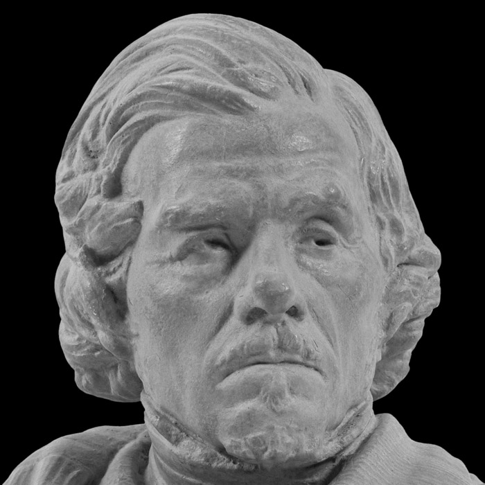 Bust of Eugène Delacroix - Reproduction d’une sculpture du Musée Delacroix, Paris