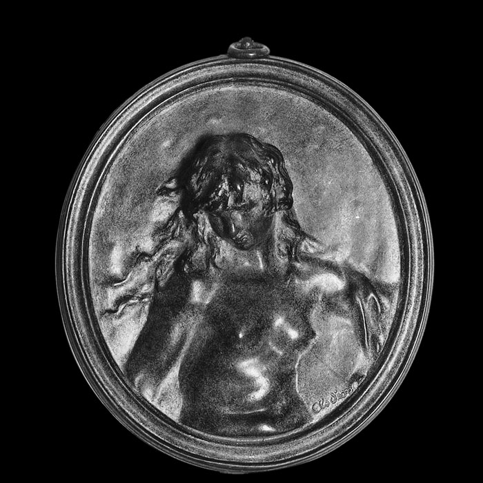 Medallion of a young girl: Spring - Reproduction d’une sculpture du Musée Lambinet, Versailles
