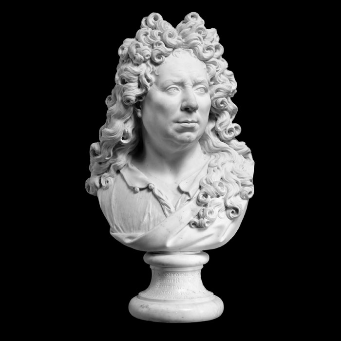 Autoportrait d’Antoine Coysevox - Reproduction d’une sculpture du Musée du Louvre, Paris