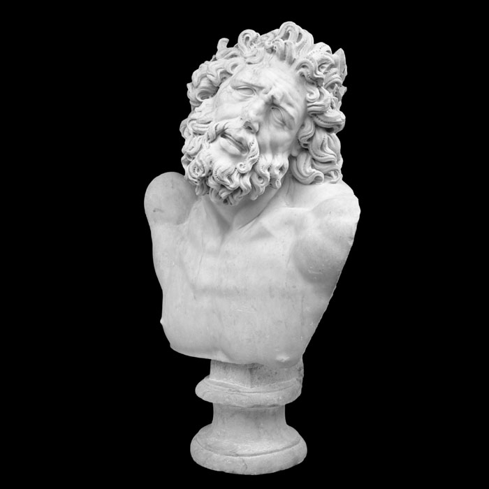 Buste de Laocoon - Reproduction d’une sculpture du Musée du Louvre, Paris