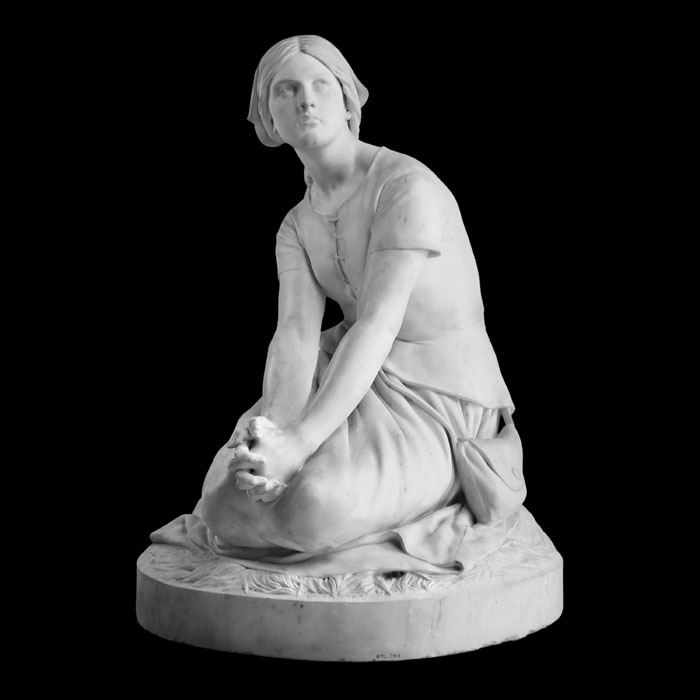 Jeanne d’Arc écoutant ses voix - Reproduction d’une sculpture du Musée d’Orsay, Paris