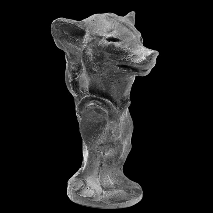 Small head of a wolf - Reproduction d’une sculpture du Musée d’Orsay, Paris