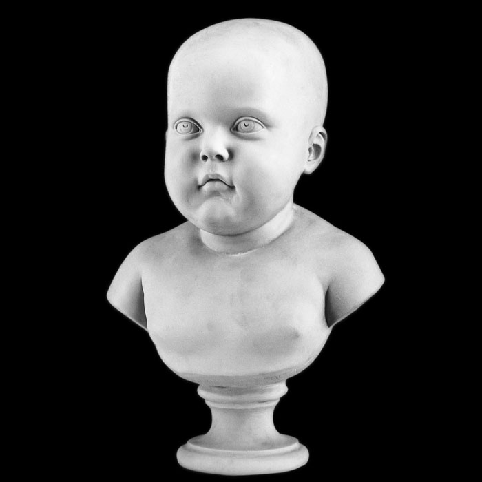 Buste du roi de Rome, à l’âge de dix mois - Reproduction d’une sculpture du Musée national des châteaux de Malmaison et de Bois-Préau, Rueil-Malmaison