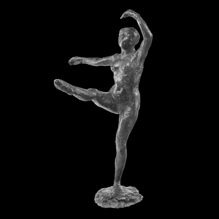 Danseuse au bras relevé (position de quatrième devant sur la jambe gauche, troisième étude) - Reproduction d’une sculpture du Musée d’Orsay, Paris