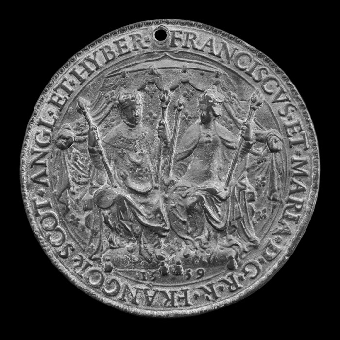 Sceau de François II et Marie Stuart - Renaissance - Reproduction d’une sculpture du Musée du Louvre, Paris