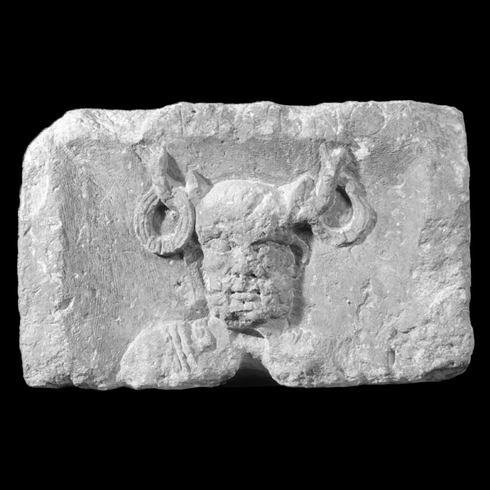 Fragment of the Pillar of the Boatmen, Cernunnos - Gallo-Roman antiquities - Reproduction d’une sculpture du Musée national du Moyen Âge - Thermes et hôtel de Cluny, Paris