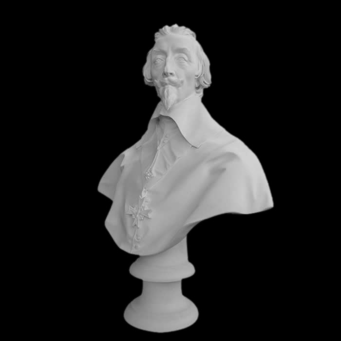 Buste du cardinal de Richelieu - Reproduction d’une sculpture du Musée du Louvre, Paris