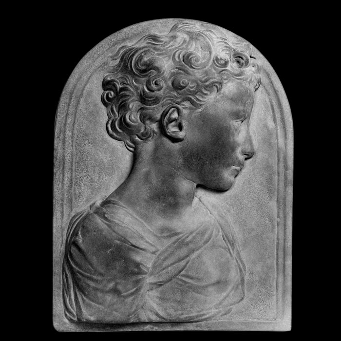 Bas-relief of the child Saint John the Baptist - Renaissance - Reproduction d’une sculpture du Musée du Louvre, Paris