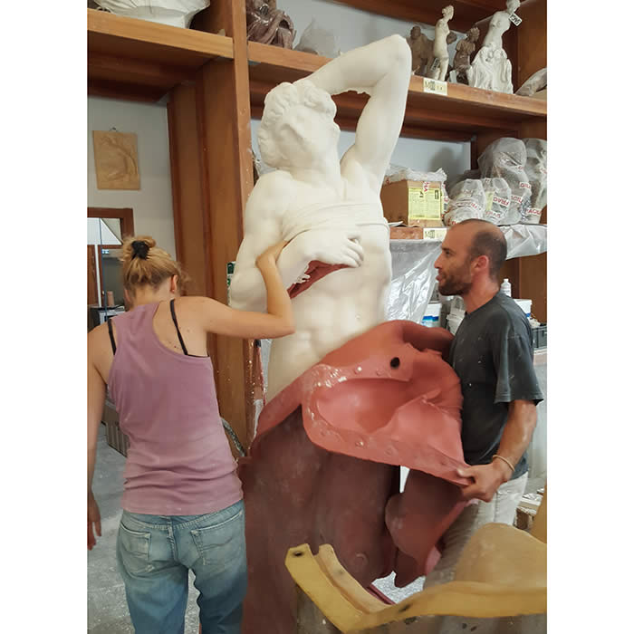 Dying Slave - Renaissance - Reproduction d’une sculpture du Musée du Louvre, Paris