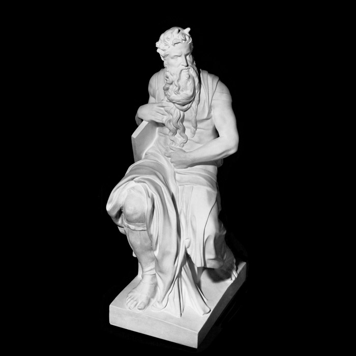 Moïse assis - Renaissance - Reproduction d’une sculpture de la Basilique Saint-Pierre-aux-Liens, Rome