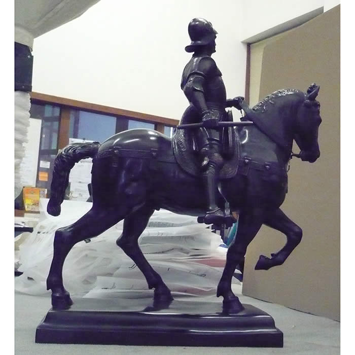 Equestrian statue of Colleone, 65 cm reduction - Renaissance - Reproduction d’une sculpture du Musée du Louvre, Paris