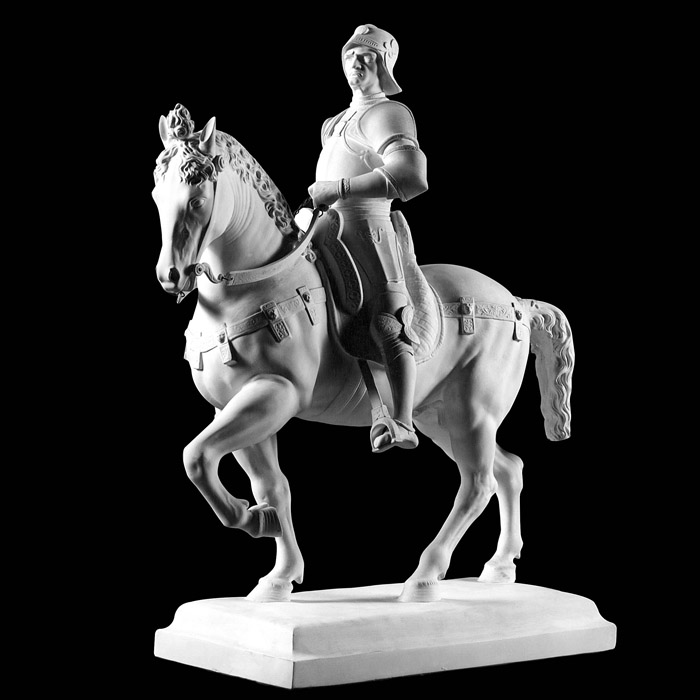 Equestrian statue of Colleone, 65 cm reduction - Renaissance - Reproduction d’une sculpture du Musée du Louvre, Paris