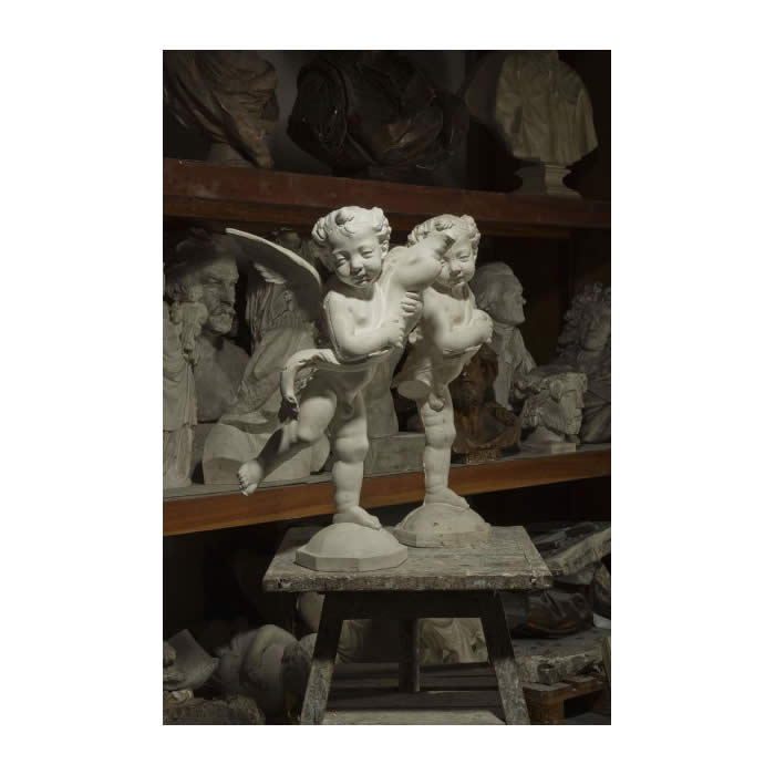 Cupid and dolphin - Renaissance - Reproduction d’une sculpture du Palazzo Vecchio, Florence