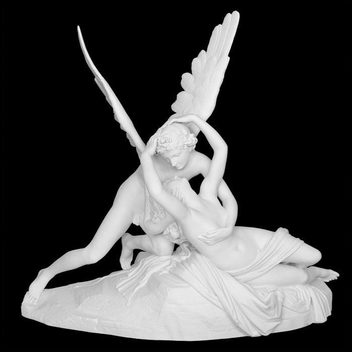 Psyché ranimée par le baiser de l’Amour - Reproduction d’une sculpture du Musée du Louvre, Paris