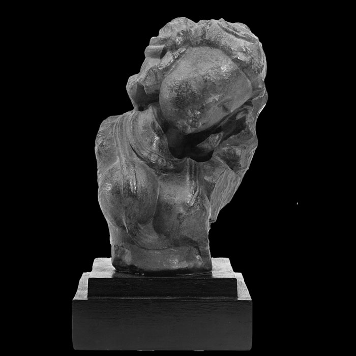 Buste de femme à tête penchée - Art asiatique - Reproduction d’une sculpture du Musée national des Arts asiatiques - Guimet, Paris