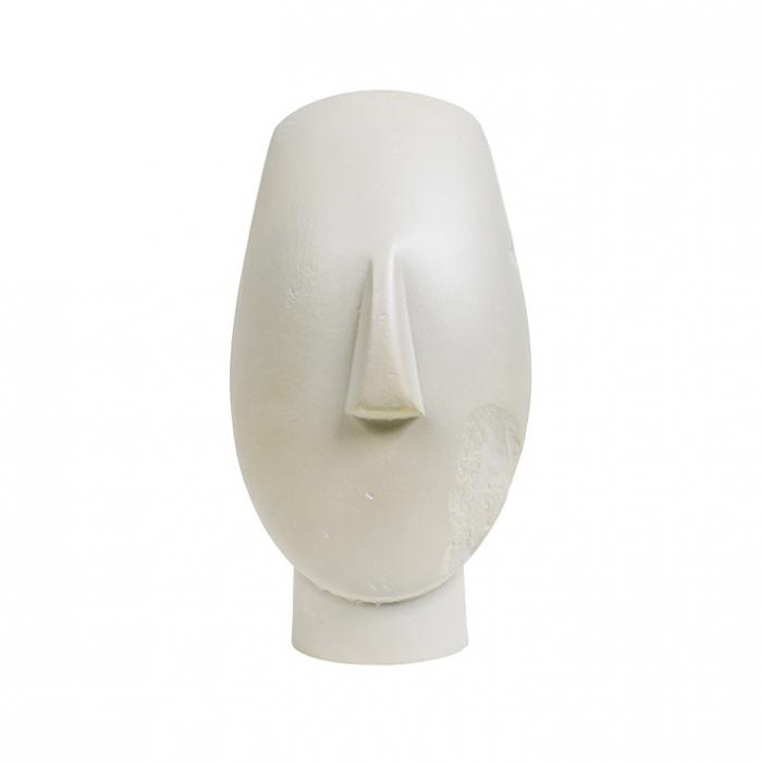 Grande tête d’idole des Cyclades - Antiquités gréco-romaines - Reproduction d’une sculpture du Musée du Louvre, Paris