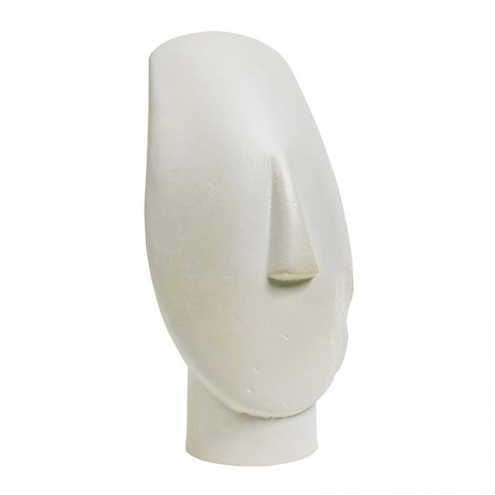 Grande tête d’idole des Cyclades - Antiquités gréco-romaines - Reproduction d’une sculpture du Musée du Louvre, Paris