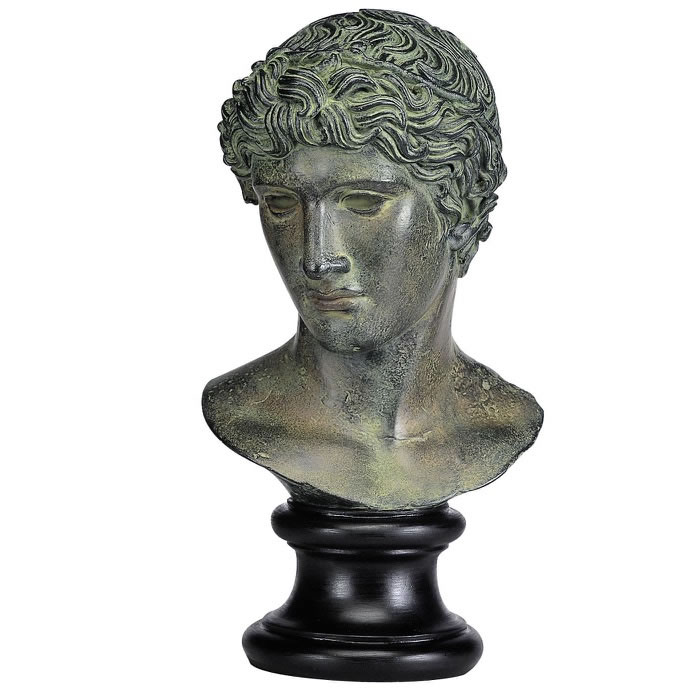 Head of an athlete, known as the de Benevent Head - Greco-Roman antiquities - Reproduction d’une sculpture du Musée du Louvre, Paris