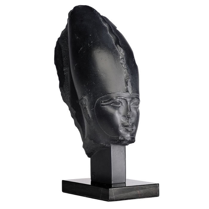 Head of the god Osiris - Egyptian antiquities - Reproduction d’une sculpture du Musée du Louvre, Paris