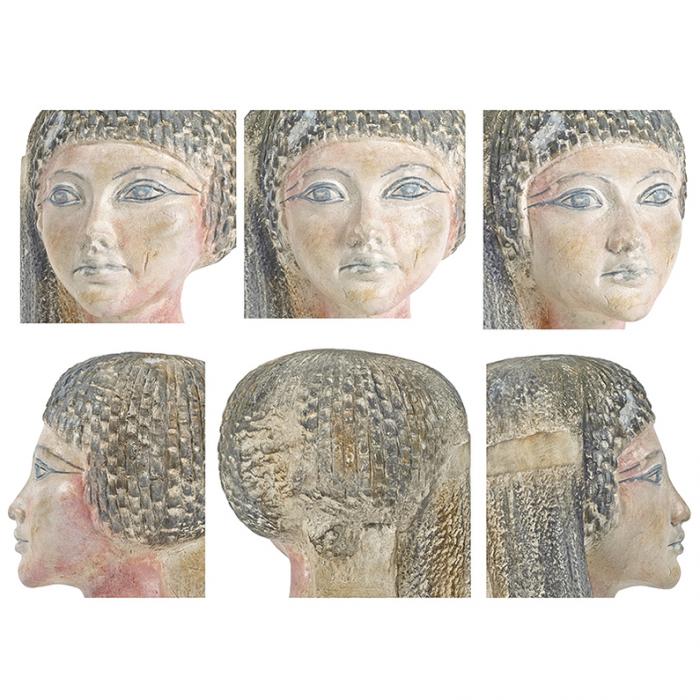 Torse d’une princesse amarnienne - Antiquités égyptiennes - Reproduction d’une sculpture du Musée du Louvre, Paris