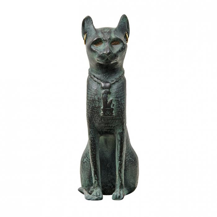 Chatte Bastet - Antiquités égyptiennes - Reproduction d’une sculpture du Musée du Louvre, Paris