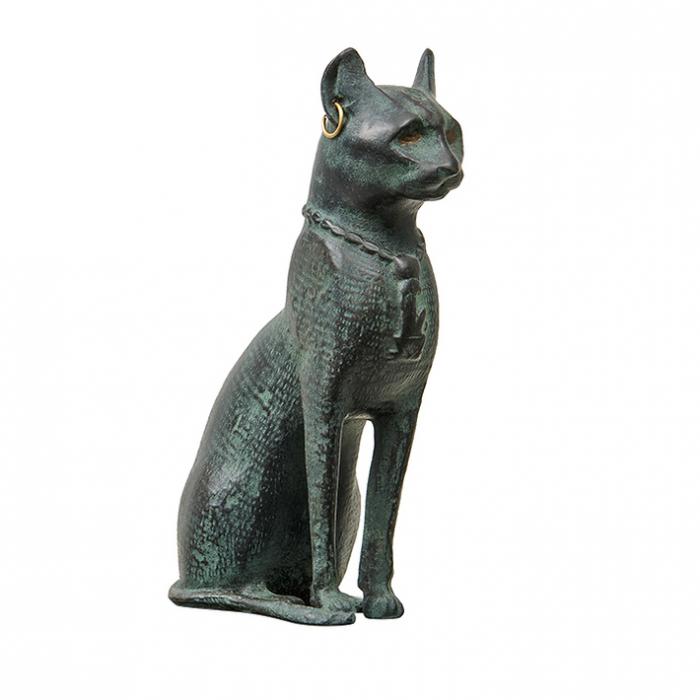 Chatte Bastet - Antiquités égyptiennes - Reproduction d’une sculpture du Musée du Louvre, Paris