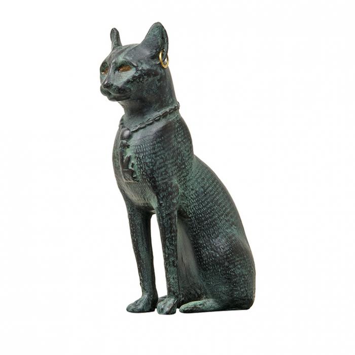 Chatte Bastet - Antiquités égyptiennes - Reproduction d’une sculpture du Musée du Louvre, Paris