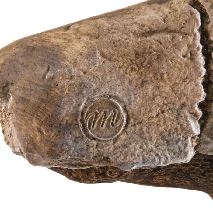 Bison licking itself - Prehistory - Reproduction d’une sculpture du Musée d’Archéologie nationale, Saint-Germain-en-Laye