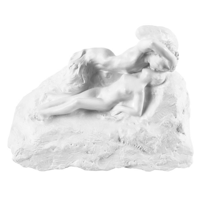 Ghost kissing the young girl, known as Cupid and Psyché - Reproduction d’une sculpture du Musée Faure, Aix-les-Bains