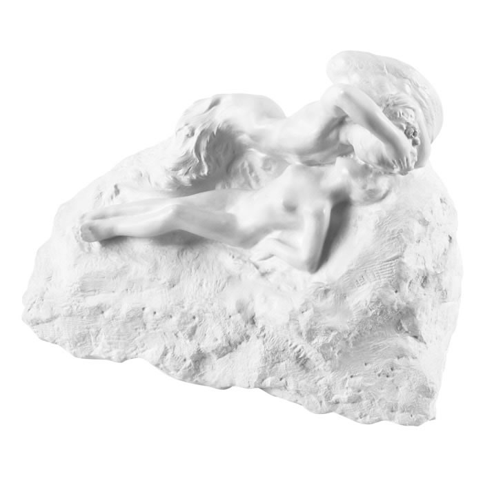 Ghost kissing the young girl, known as Cupid and Psyché - Reproduction d’une sculpture du Musée Faure, Aix-les-Bains