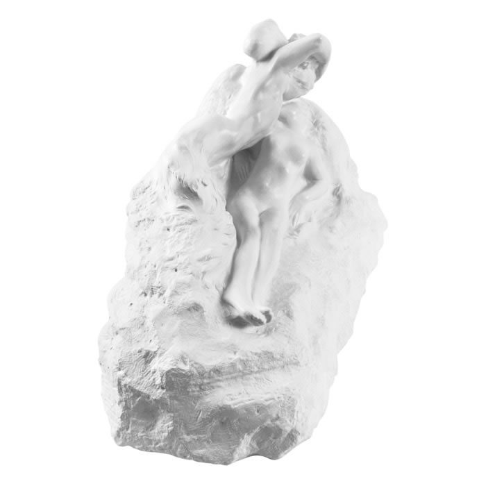 Ghost kissing the young girl, known as Cupid and Psyché - Reproduction d’une sculpture du Musée Faure, Aix-les-Bains