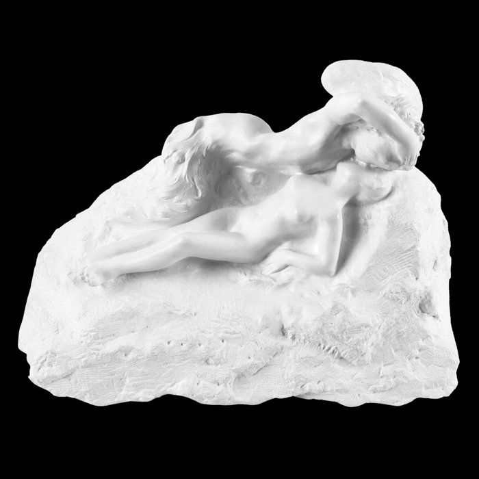 Ghost kissing the young girl, known as Cupid and Psyché - Reproduction d’une sculpture du Musée Faure, Aix-les-Bains