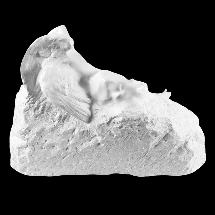 Ghost kissing the young girl, known as Cupid and Psyché - Reproduction d’une sculpture du Musée Faure, Aix-les-Bains