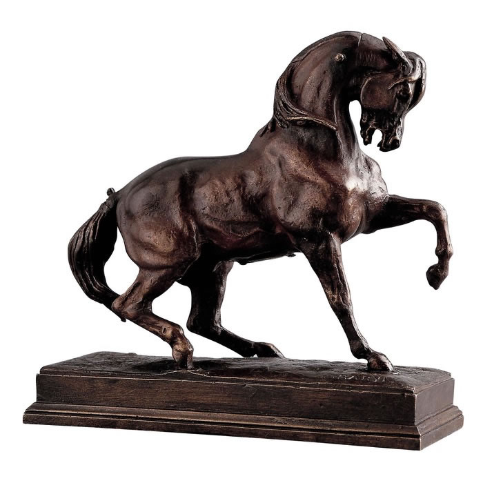 Cheval piaffant - Reproduction d’une sculpture du Musée du Louvre, Paris