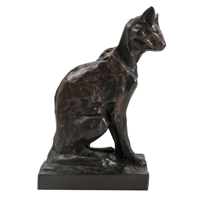 Chat abyssin - Reproduction d’une sculpture du Musée d’Orsay, Paris