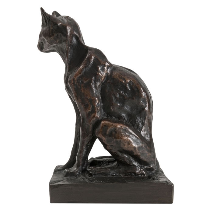 Chat abyssin - Reproduction d’une sculpture du Musée d’Orsay, Paris