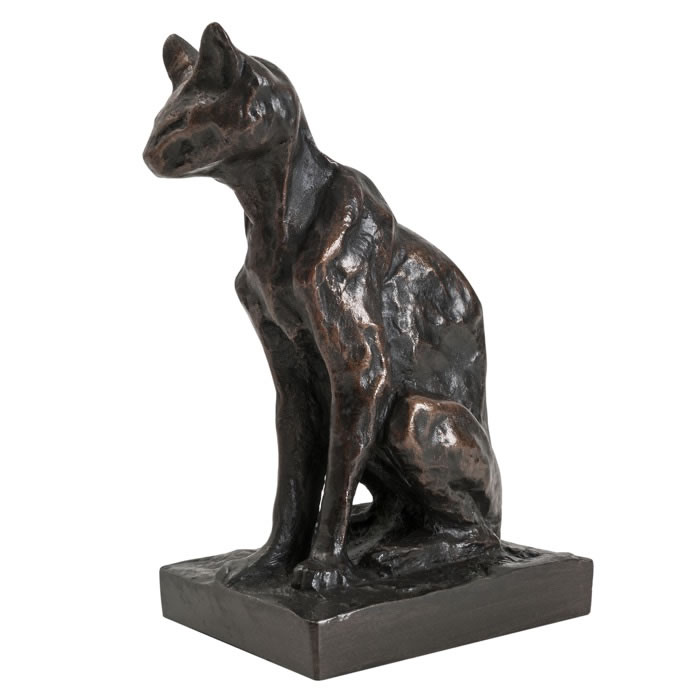 Chat abyssin - Reproduction d’une sculpture du Musée d’Orsay, Paris