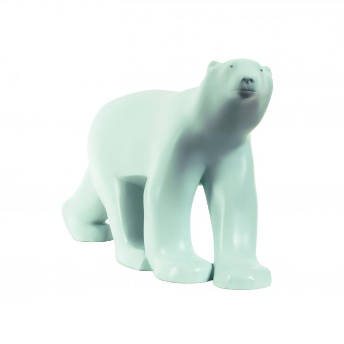 New Little blue polar Bear - Reproduction d’une sculpture du Musée des Beaux-Arts, Dijon