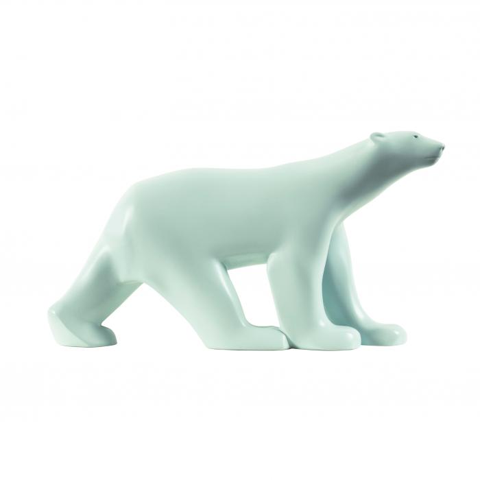 New Little blue polar Bear - Reproduction d’une sculpture du Musée des Beaux-Arts, Dijon