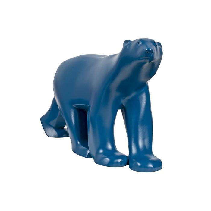 Petit ours bleu nuit - Reproduction d’une sculpture du Musée des Beaux-Arts, Dijon