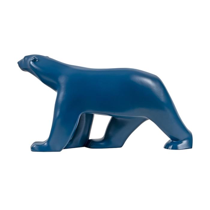 Petit ours bleu nuit - Reproduction d’une sculpture du Musée des Beaux-Arts, Dijon