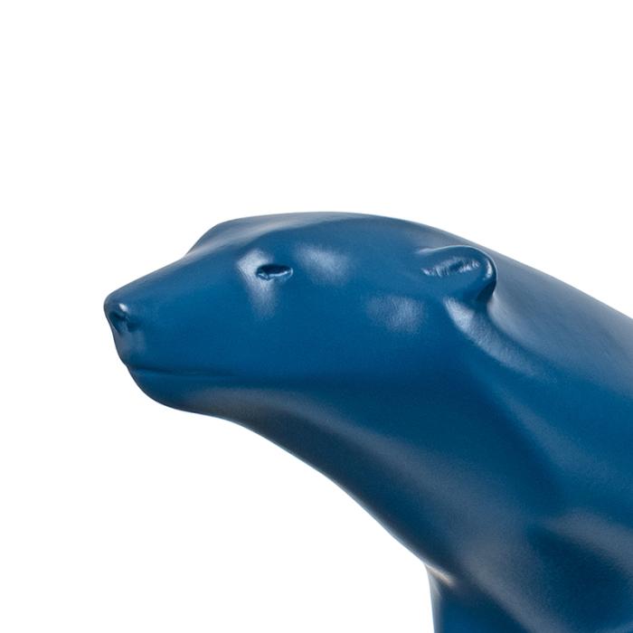 Petit ours bleu nuit - Reproduction d’une sculpture du Musée des Beaux-Arts, Dijon