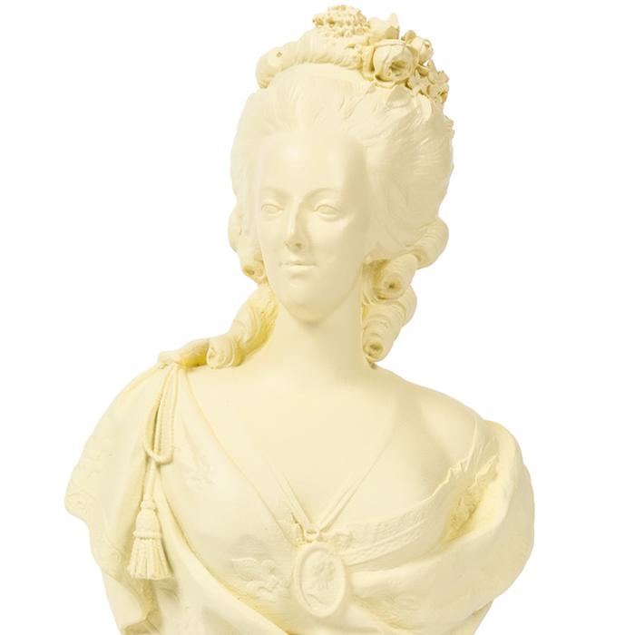 Buste de Marie Antoinette en bronze signé Lecompte | Demandez une