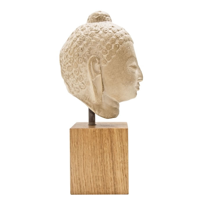Head of the Gupta Buddha - Asian art - Reproduction d’une sculpture du Musée national des Arts asiatiques - Guimet, Paris