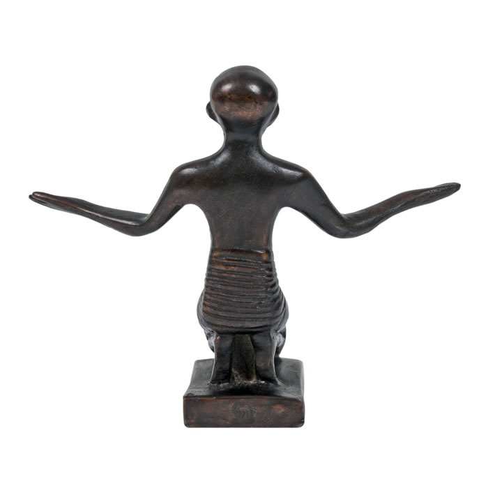 Prêtre en prière - Antiquités égyptiennes - Reproduction d’une sculpture du Musée du Louvre, Paris