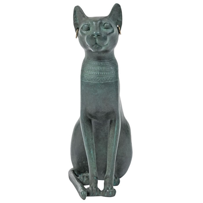 Déesse chatte Bastet - Antiquités égyptiennes - Reproduction d’une sculpture du Musée du Louvre, Paris