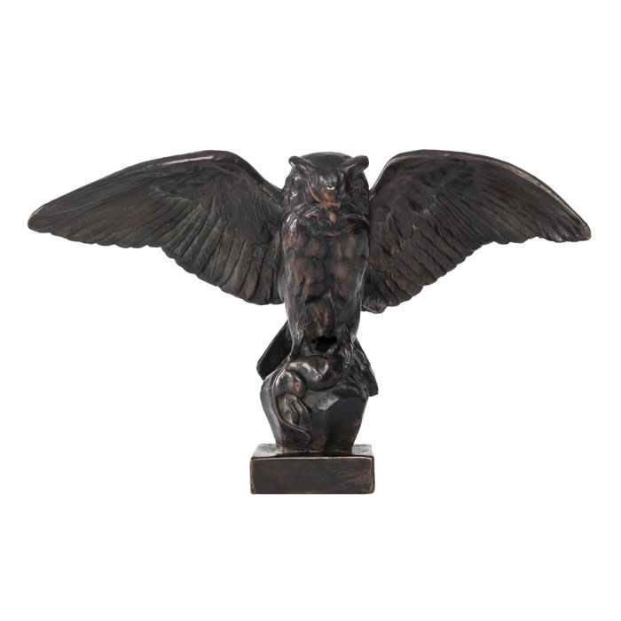 Hibou - Reproduction d’une sculpture du Musée du Louvre, Paris