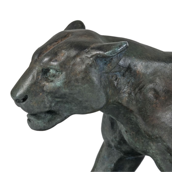 Jaguar marchant - Reproduction d’une sculpture du Musée du Louvre, Paris