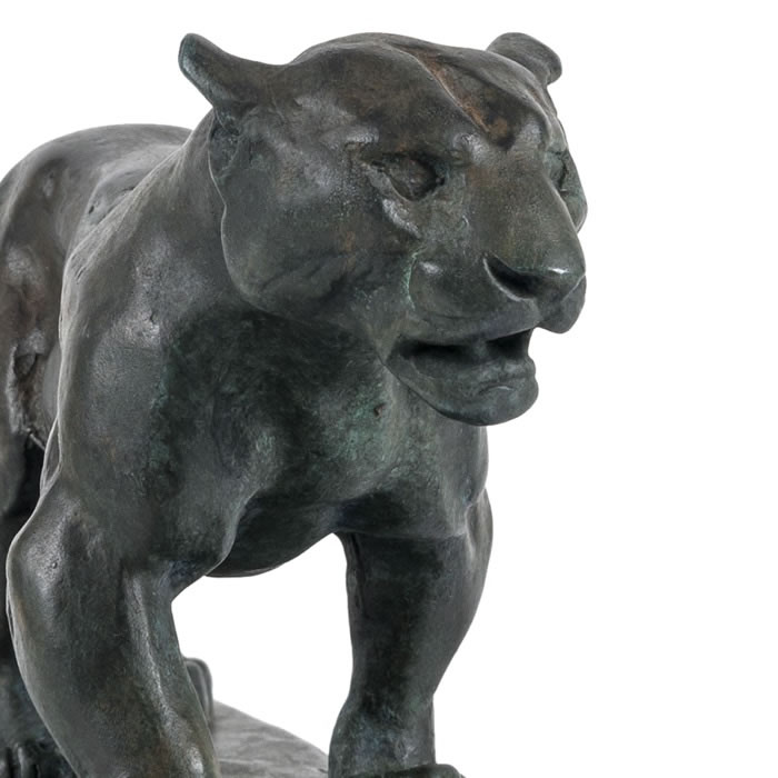 Jaguar marchant - Reproduction d’une sculpture du Musée du Louvre, Paris
